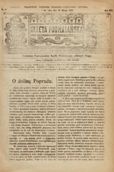 Gazeta Podhalańska. 1920, nr 7