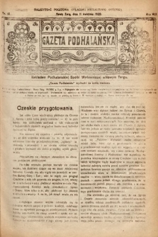Gazeta Podhalańska. 1920, nr 15