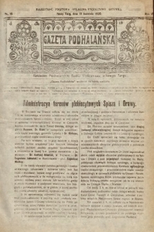 Gazeta Podhalańska. 1920, nr 16