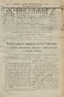 Gazeta Podhalańska. 1920, nr 17