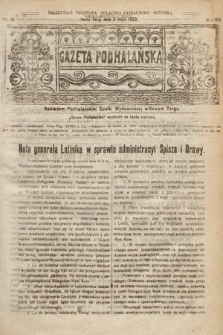 Gazeta Podhalańska. 1920, nr 18