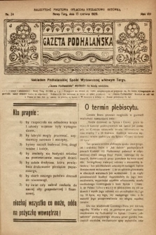 Gazeta Podhalańska. 1920, nr 24