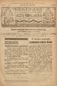 Gazeta Podhalańska. 1920, nr 27
