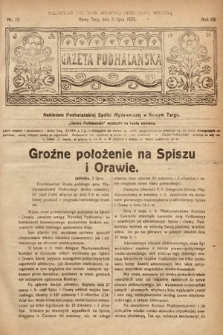 Gazeta Podhalańska. 1920, nr 28