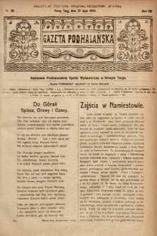 Gazeta Podhalańska. 1920, nr 30
