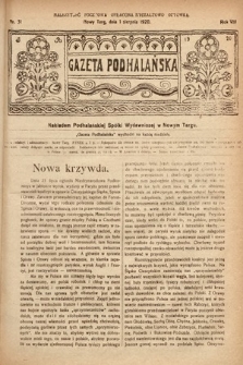 Gazeta Podhalańska. 1920, nr 31