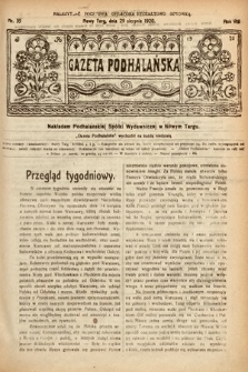 Gazeta Podhalańska. 1920, nr 35