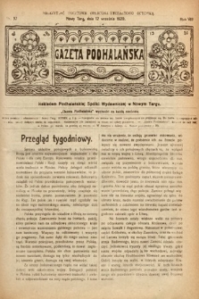 Gazeta Podhalańska. 1920, nr 37