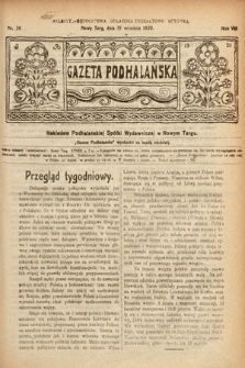 Gazeta Podhalańska. 1920, nr 38