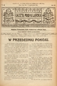 Gazeta Podhalańska. 1920, nr 42
