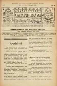 Gazeta Podhalańska. 1920, nr 48