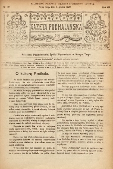 Gazeta Podhalańska. 1920, nr 49