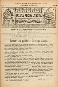 Gazeta Podhalańska. 1920, nr 50