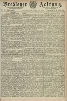 Breslauer Zeitung. Jg.61, Nr. 72 (12 Februar 1880) - Mittag-Ausgabe