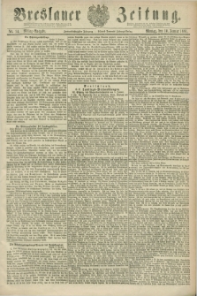 Breslauer Zeitung. Jg.62, Nr. 14 (10 Januar 1881) - Mittag-Ausgabe