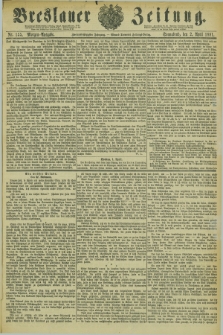 Breslauer Zeitung. Jg.62, Nr. 155 (2 April 1881) - Morgen-Ausgabe + dod.