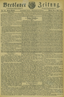 Breslauer Zeitung. Jg.62, Nr. 159 (5 April 1881) - Morgen-Ausgabe + dod.