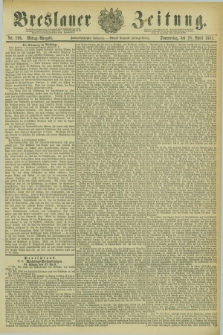 Breslauer Zeitung. Jg.62, Nr. 196 (28 April 1881) - Mittag-Ausgabe