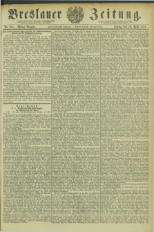Breslauer Zeitung. Jg.62, Nr. 198 (29 April 1881) - Mittag-Ausgabe
