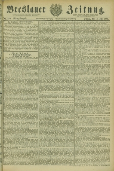 Breslauer Zeitung. Jg.62, Nr. 270 (14 Juni 1881) - Mittag-Ausgabe