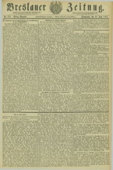 Breslauer Zeitung. Jg.62, Nr. 278 (18 Juni 1881) - Mittag-Ausgabe