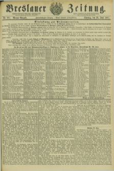 Breslauer Zeitung. Jg.62, Nr. 291 (26 Juni 1881) - Morgen-Ausgabe + dod.