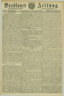 Breslauer Zeitung. Jg.62, Nr. 356 (3 August 1881) - Mittag-Ausgabe