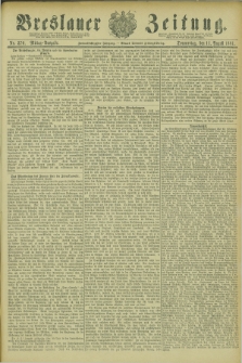 Breslauer Zeitung. Jg.62, Nr. 370 (11 August 1881) - Mittag-Ausgabe