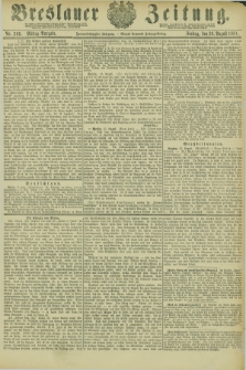 Breslauer Zeitung. Jg.62, Nr. 396 (26 August 1881) - Mittag-Ausgabe