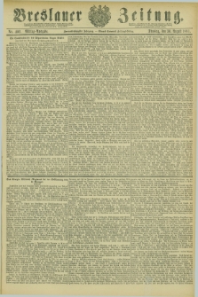 Breslauer Zeitung. Jg.62, Nr. 402 (30 August 1881) - Mittag-Ausgabe + wkładka