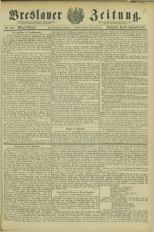 Breslauer Zeitung. Jg.62, Nr. 421 (10 September 1881) - Morgen-Ausgabe + dod.