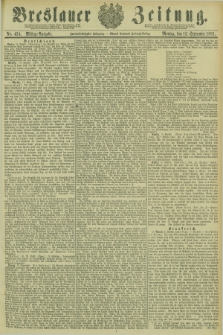 Breslauer Zeitung. Jg.62, Nr. 424 (12 September 1881) - Mittag-Ausgabe