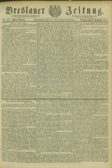 Breslauer Zeitung. Jg.62, Nr. 426 (13 September 1881) - Mittag-Ausgabe
