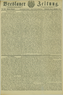 Breslauer Zeitung. Jg.62, Nr. 433 (17 September 1881) - Morgen-Ausgabe + dod.