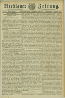 Breslauer Zeitung. Jg.62, Nr. 441 (22 September 1881) - Morgen-Ausgabe + dod.