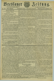 Breslauer Zeitung. Jg.62, Nr. 453 (29 September 1881) - Morgen-Ausgabe + dod.
