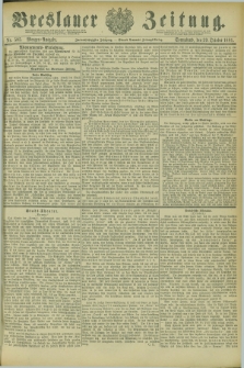 Breslauer Zeitung. Jg.62, Nr. 505 (29 October 1881) - Morgen-Ausgabe + dod.