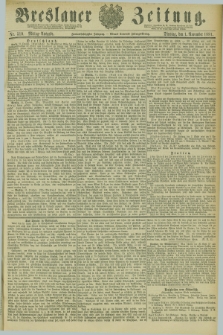 Breslauer Zeitung. Jg.62, Nr. 510 (1 November 1881) - Mittag-Ausgabe