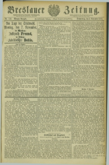 Breslauer Zeitung. Jg.62, Nr. 513 (3 November 1881) - Morgen-Ausgabe + dod.