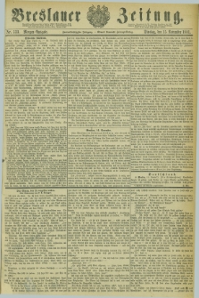 Breslauer Zeitung. Jg.62, Nr. 533 (15 November 1881) - Morgen-Ausgabe + dod.
