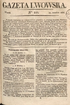 Gazeta Lwowska. 1836, nr 114