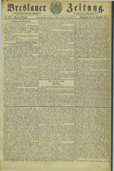 Breslauer Zeitung. Jg.62, Nr. 589 (17 December 1881) - Morgen-Ausgabe + dod.