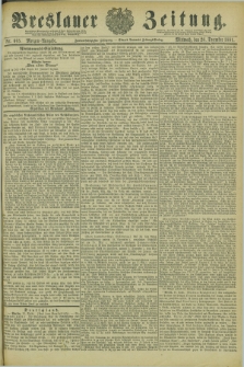 Breslauer Zeitung. Jg.62, Nr. 605 (28 December 1881) - Morgen-Ausgabe + dod.
