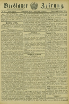 Breslauer Zeitung. Jg.66, Nr. 617 (4 September 1885) - Mittag-Ausgabe