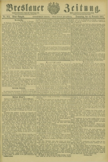Breslauer Zeitung. Jg.66, Nr. 813 (19 November 1885) - Abend-Ausgabe