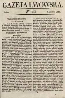 Gazeta Lwowska. 1836, nr 143
