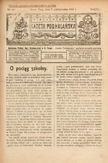 Gazeta Podhalańska. 1923, nr 41
