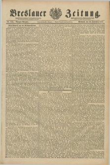 Breslauer Zeitung. Jg.69, Nr. 658 (19 September 1888) - Morgen-Ausgabe + dod.
