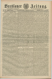 Breslauer Zeitung. Jg.69, Nr. 721 (13 October 1888) - Morgen-Ausgabe + dod.