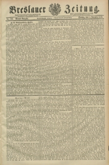 Breslauer Zeitung. Jg.69, Nr. 796 (11 November 1888) - Morgen-Ausgabe + dod.